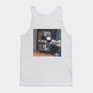 Woman Reflecting In Chair Tank Top